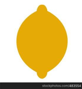 Lemon flat icon isolated on white background. Lemon flat icon
