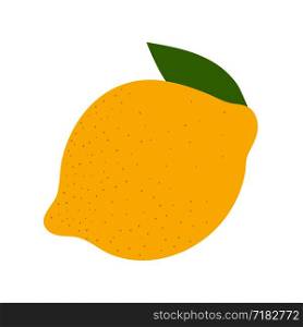 Lemon fruit. Yellow citrus. Hand drawn doodle vector sketch. Sweet food