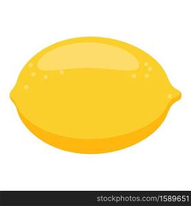 Lemon icon. Cartoon of lemon vector icon for web design isolated on white background. Lemon icon, cartoon style
