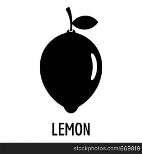 Lemon icon. Simple illustration of lemon vector icon for web. Lemon icon, simple style.