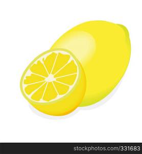 Lemon isolated on a white background vector illustration
