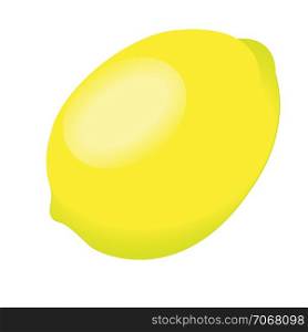 Lemon isolated on a white background vector illustration