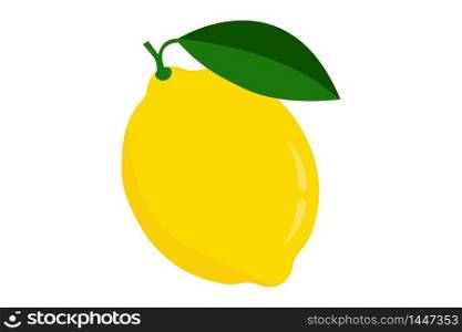 Lemon logo. lsolated lemon on white background