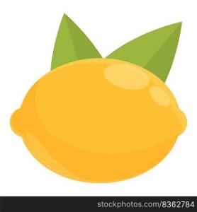 Lemon lutein icon cartoon vector. Vitamin food. Herbal life. Lemon lutein icon cartoon vector. Vitamin food
