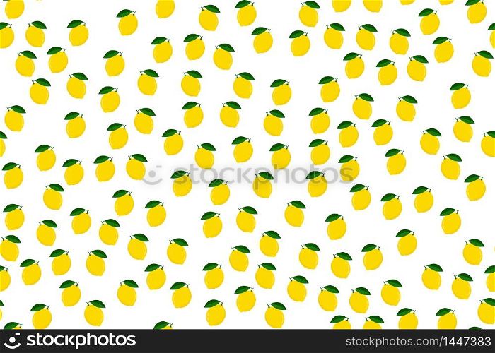 Lemon seamless pattern vector illustration.