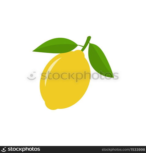 Lemon vector icon illustration isolated on white background