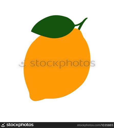 Lemon vector icon illustration isolated on white background tree vector illustration. Lemon vector icon illustration isolated on white background