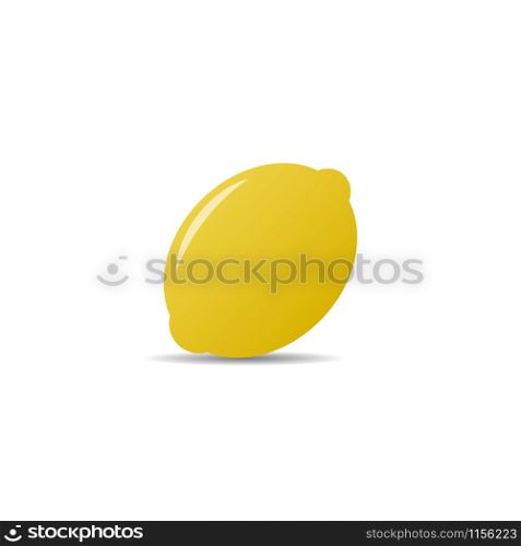 Lemon vector icon isolated on white background. Lemon vector icon isolated on white