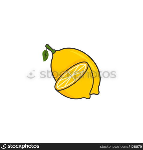 Lemonade fruit icon vector design templates on white background