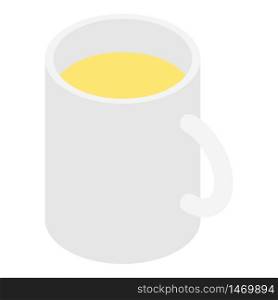 Lemonade mug icon. Isometric of lemonade mug vector icon for web design isolated on white background. Lemonade mug icon, isometric style