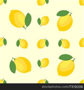 Lemons and Limes Seamless Pattern