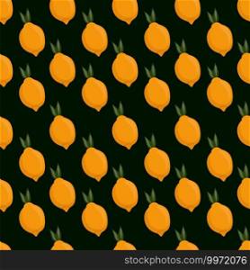 Lemons pattern, illustration, vector on white background