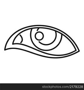 Lens eye icon outline vector. Vision look. Human optical. Lens eye icon outline vector. Vision look