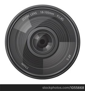 lens photo camera vector illustration isolated on white background