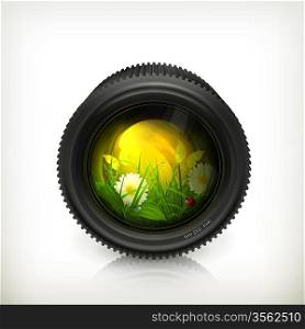 Lens, vector icon