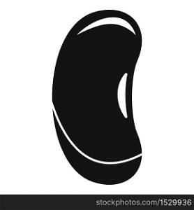 Lentil kidney bean icon. Simple illustration of lentil kidney bean vector icon for web design isolated on white background. Lentil kidney bean icon, simple style