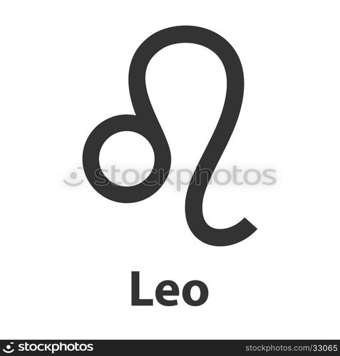 Leo, lion zodiac sign. Vector Illustration, icon — Stockphotos.com