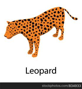 Leopard icon. Isometric of leopard vector icon for web design isolated on white background. Leopard icon, isometric style