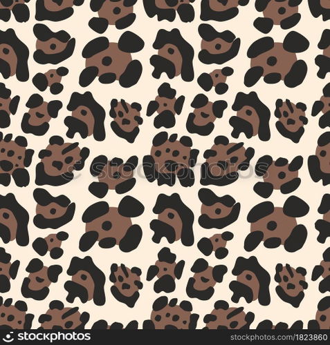 Leopard pattern. Seamless vector background for design. Leopard pattern. Seamless vector background