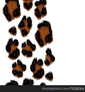 Leopard seamless pattern. Animal stylized print, fur texture.. Leopard seamless pattern.