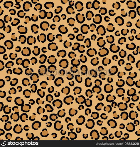Leopard seamless repeating pattern vector image