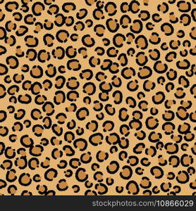 Leopard seamless repeating pattern vector image