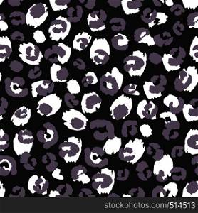 Leopard skin abstract pattern design, vector illustration background. Black and white. Leopard skin abstract pattern design, vector illustration background.