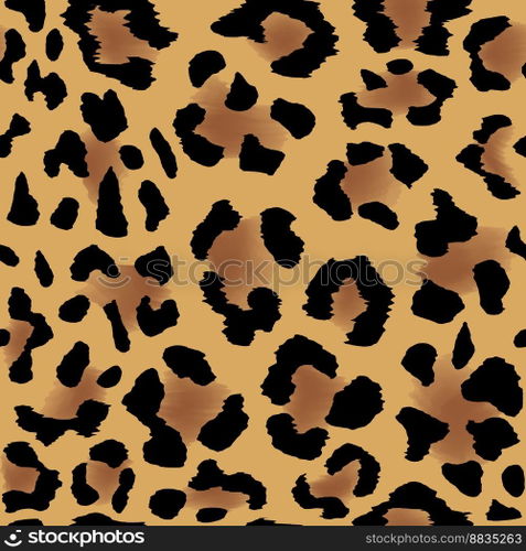 Leopard skin pattern vector image