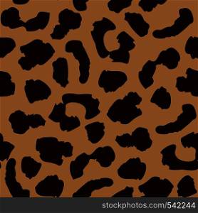Leopard skin seamless pattern. Wild cat texture repeat. Abstract animal fur wallpaper. Concept trendy fabric textile design. Leopard skin seamless pattern. Wild cat texture repeat.