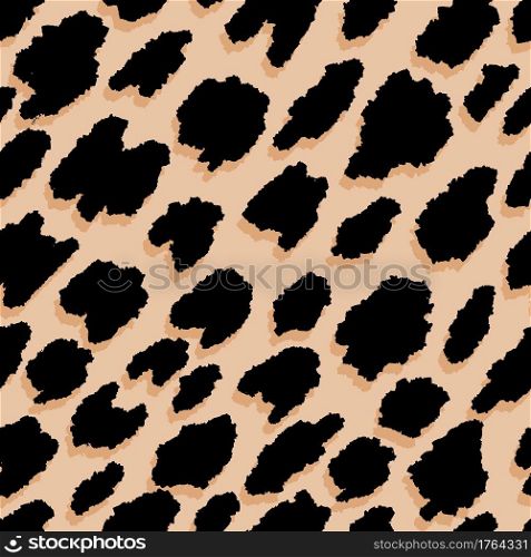 Leopard skin. Seamless pattern with animal print. Can be used for wallpaper, textile. 