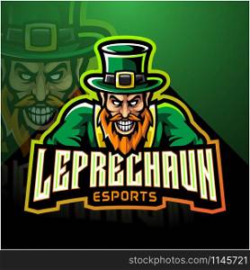 Leprechaun esport mascot logo design