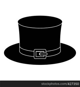 Leprechaun hat icon. Simple illustration of leprechaun hat vector icon for web. Leprechaun hat icon, simple style