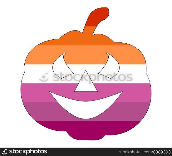 Lesbian flag illustration. Lesbian Pride flag icon.. Lesbian flag illustration. Lesbian Pride flag icon