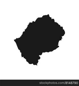 Lesotho map icon vector illustration design
