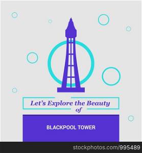 Let's Explore the beauty of Blockpool Tower Blackpool, UK National Landmarks