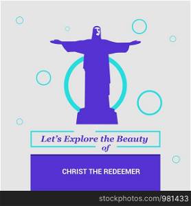 Let's Explore the beauty of Christ The Redeemer Rio de Janeiro, Brazil National Landmarks
