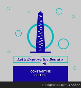 Let's Explore the beauty of Constantine Obelisk Istanbul, Turkey National Landmarks