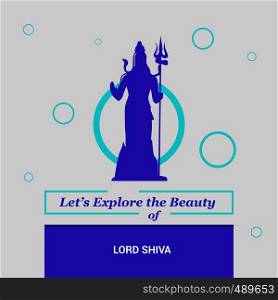 Let's Explore the beauty of Lord Shiva ,India National Landmarks