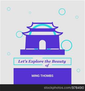 Let's Explore the beauty of Ming Thombs, China National Landmarks