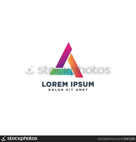 letter a abstract initial logo template vector illustration icon element isolated - vector. letter a abstract initial logo template vector illustration icon element