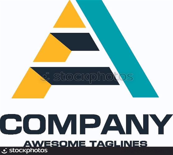 letter A colorful creative vector, constructions letter A, letter A construction concept