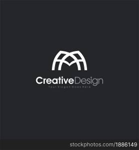 Letter A design logo, Am