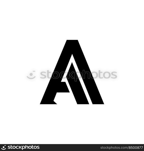 letter A icon logo vector design template