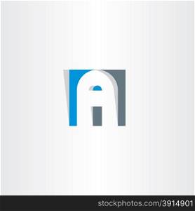 letter a in square vector logo aa icon