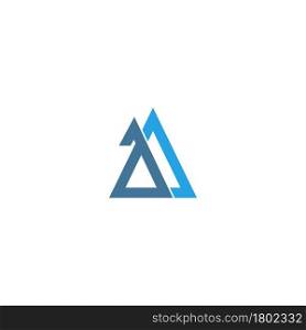 Letter A logo icon design concept illustration