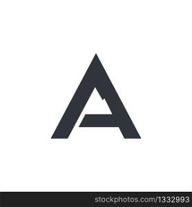 Letter a logo illustration design