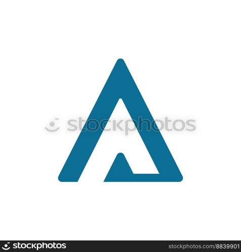 Letter A logo, vector design