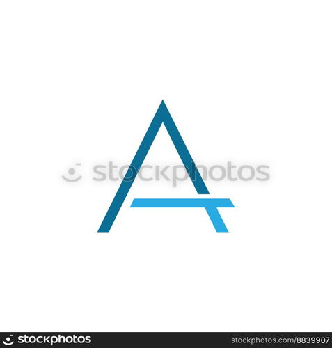 Letter A logo, vector design