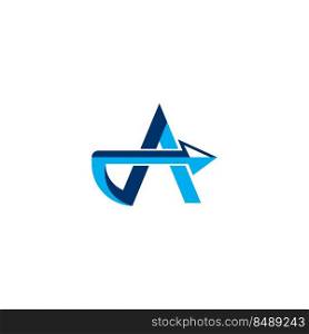 letter A . logo vector illustration abstract design.