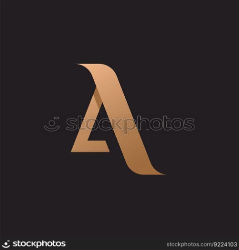 Letter A logo vector template element